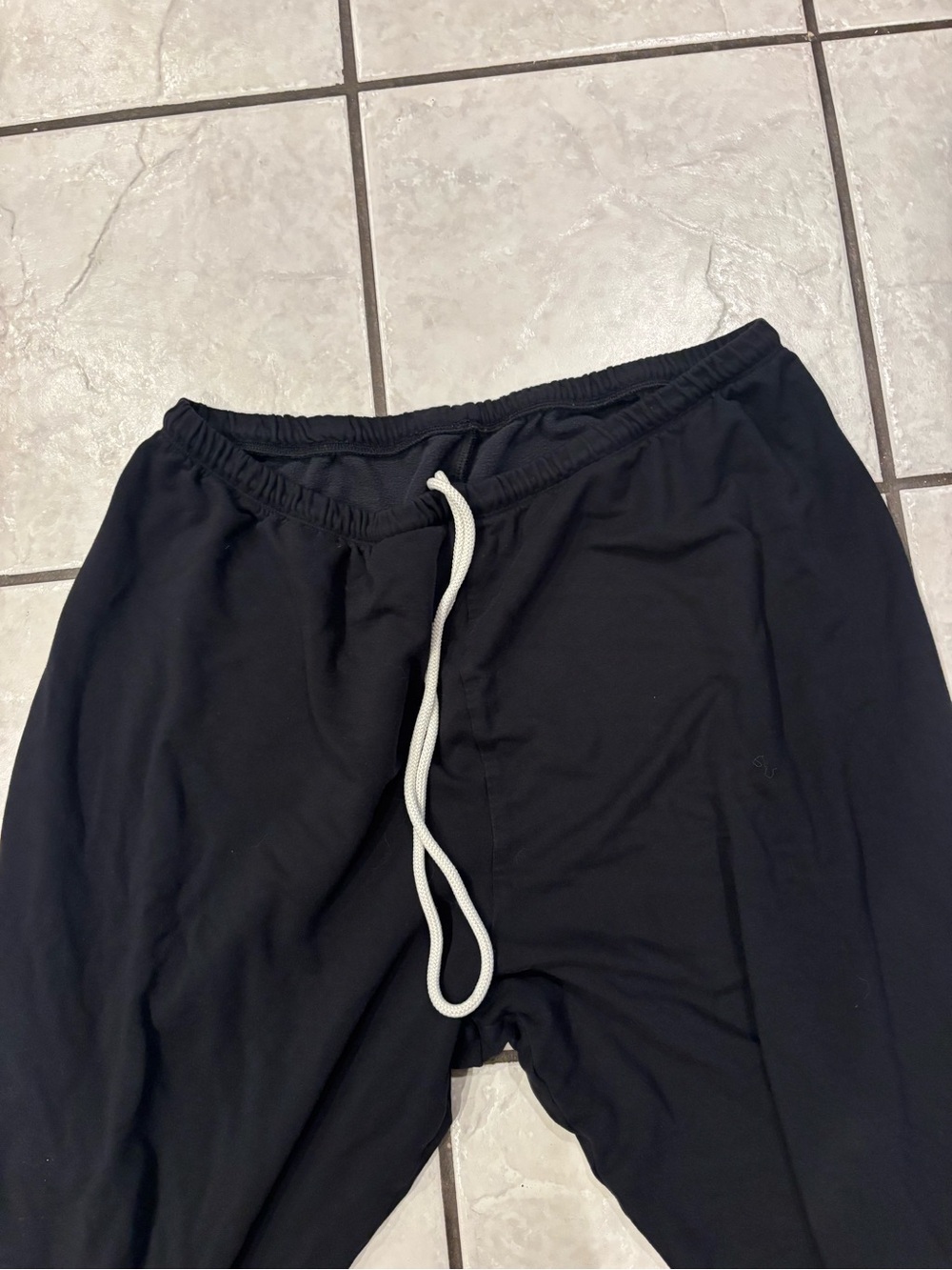 Black Drawstring Jogger Pants AERIE XL WITH BACK POCKET - Picture 2 of 5